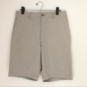 Nicklaus Khaki Flat Golf Shorts w/ball pocket 32